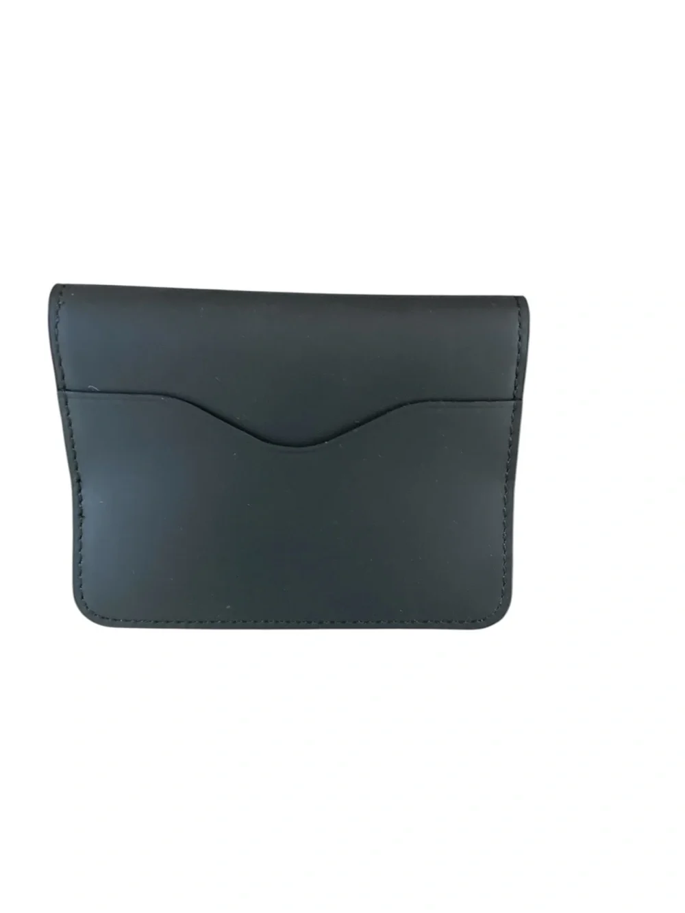 Leander Minimalist Black Leander Leather Bi Fold Wallet  NWT with Box